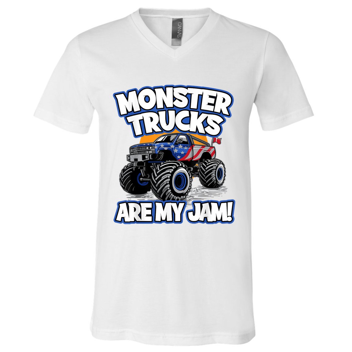 Monster Trucks Are My Jam V-Neck T-Shirt
