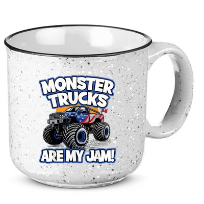 Monster Trucks Are My Jam 15oz Campfire Ceramic Mug