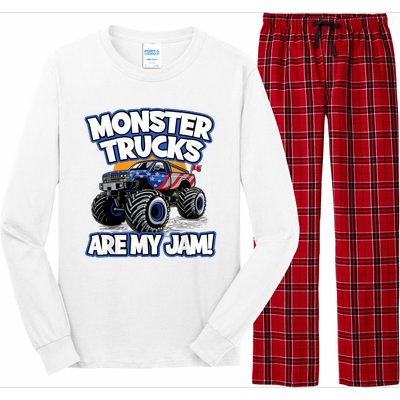 Monster Trucks Are My Jam Long Sleeve Pajama Set