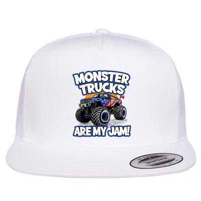 Monster Trucks Are My Jam Flatbill Hat