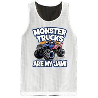 Monster Trucks Are My Jam Mesh Reversible Basketball Jersey Tank