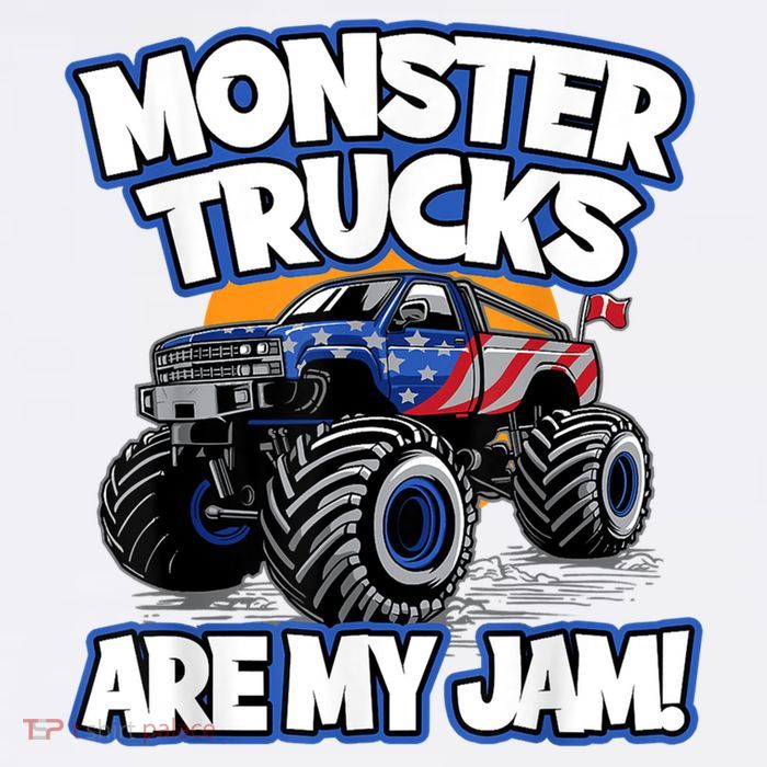 Monster Trucks Are My Jam Mesh Reversible Basketball Jersey Tank