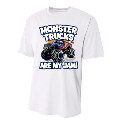 Monster Trucks Are My Jam Performance Sprint T-Shirt