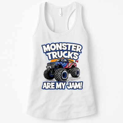 Monster Trucks Are My Jam Womens Tank Top