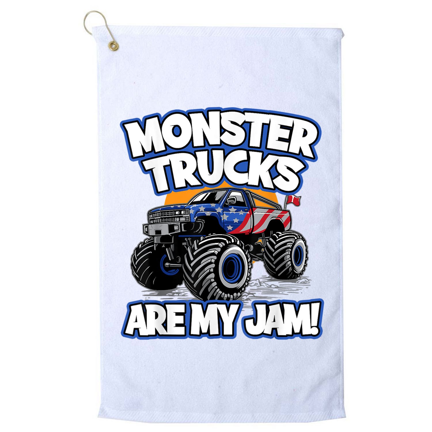 Monster Trucks Are My Jam Golf Towel