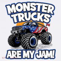 Monster Trucks Are My Jam Womens T-Shirt