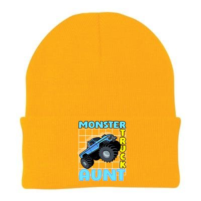 Monster Truck Aunt Monster Truck Family Fans Meaningful Gift Knit Cap Winter Beanie