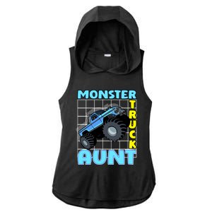 Monster Truck Aunt Monster Truck Family Fans Meaningful Gift Ladies PosiCharge Tri-Blend Wicking Draft Hoodie Tank