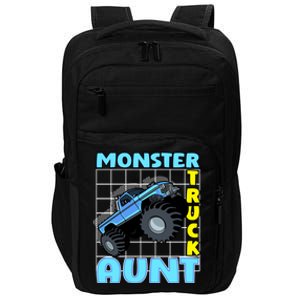 Monster Truck Aunt Monster Truck Family Fans Meaningful Gift Impact Tech Backpack