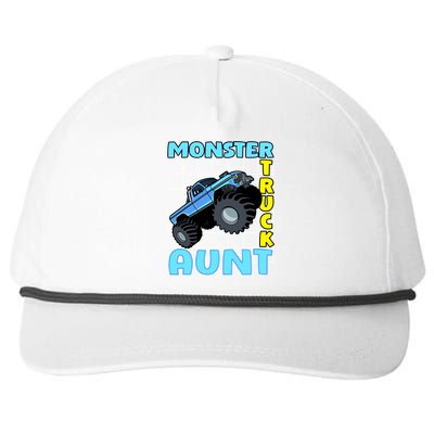 Monster Truck Aunt Monster Truck Family Fans Meaningful Gift Snapback Five-Panel Rope Hat