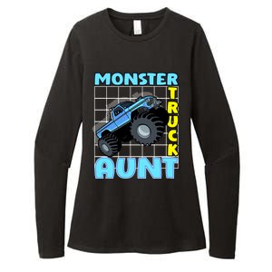 Monster Truck Aunt Monster Truck Family Fans Meaningful Gift Womens CVC Long Sleeve Shirt