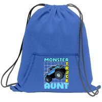 Monster Truck Aunt Monster Truck Family Fans Meaningful Gift Sweatshirt Cinch Pack Bag