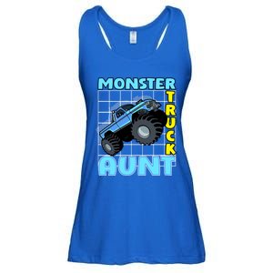 Monster Truck Aunt Monster Truck Family Fans Meaningful Gift Ladies Essential Flowy Tank