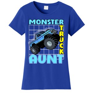 Monster Truck Aunt Monster Truck Family Fans Meaningful Gift Women's T-Shirt