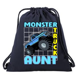 Monster Truck Aunt Monster Truck Family Fans Meaningful Gift Drawstring Bag