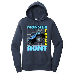 Monster Truck Aunt Monster Truck Family Fans Meaningful Gift Women's Pullover Hoodie