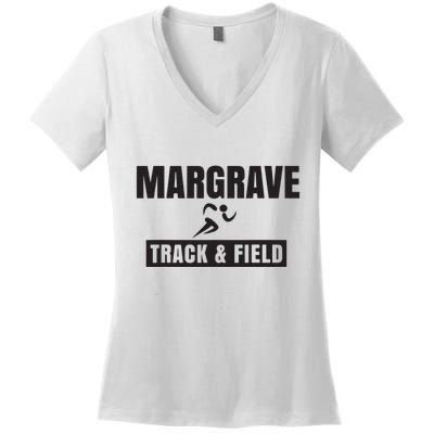 Margrave Track And Field Women's V-Neck T-Shirt