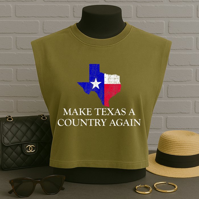 Make Texas A Country Again Texas Secede Texas Exit Texit Garment-Dyed Women's Muscle Tee