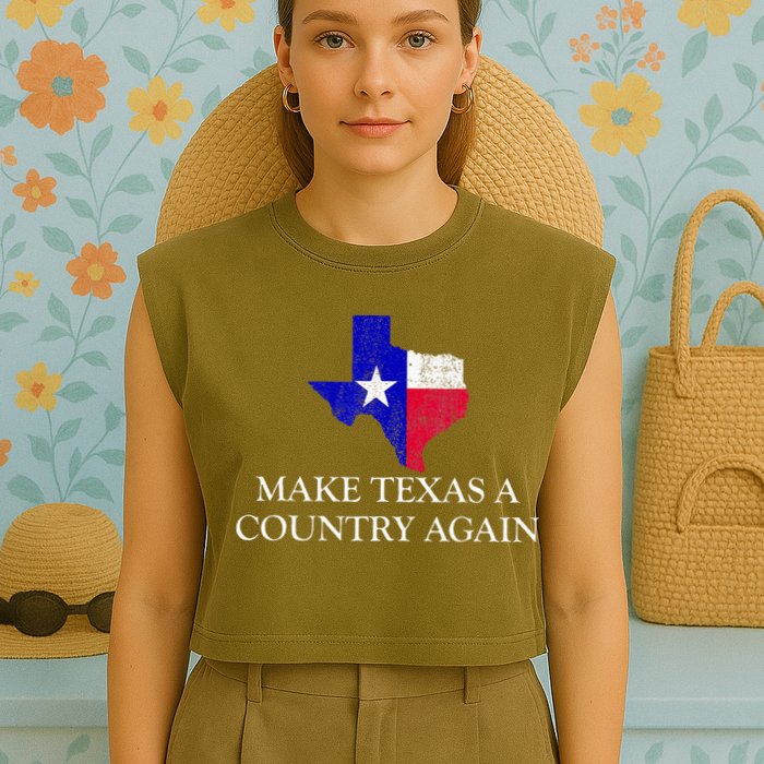 Make Texas A Country Again Texas Secede Texas Exit Texit Garment-Dyed Women's Muscle Tee