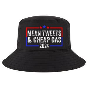 Mean Tweets And Cheap Gas Funny 2024 Pro Trump Cool Comfort Performance Bucket Hat