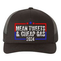 Mean Tweets And Cheap Gas Funny 2024 Pro Trump Yupoong Adult 5-Panel Trucker Hat