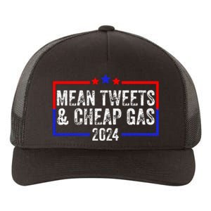 Mean Tweets And Cheap Gas Funny 2024 Pro Trump Yupoong Adult 5-Panel Trucker Hat