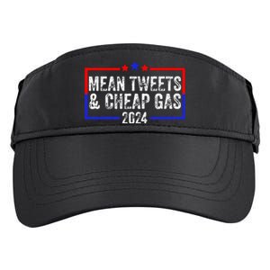 Mean Tweets And Cheap Gas Funny 2024 Pro Trump Adult Drive Performance Visor