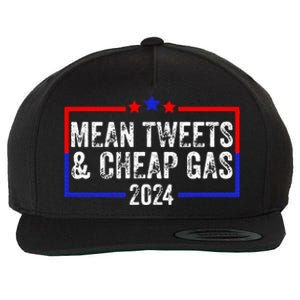 Mean Tweets And Cheap Gas Funny 2024 Pro Trump Wool Snapback Cap