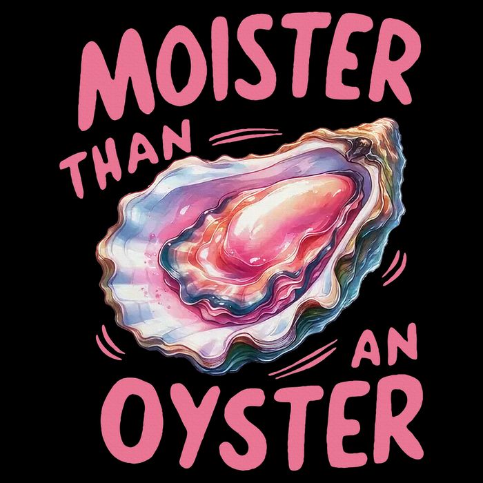 Moister Than An Oyster Inappropriate Shellfish Funny Raunchy Drawstring Bag