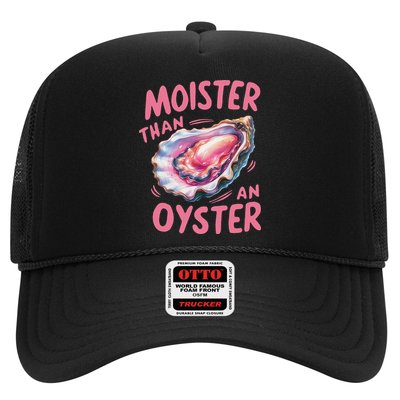 Moister Than An Oyster Inappropriate Shellfish Funny Raunchy Trucker Hat