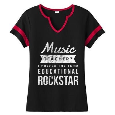 Music Teacher Appreciation Gifts Ladies Halftime Notch Neck Tee