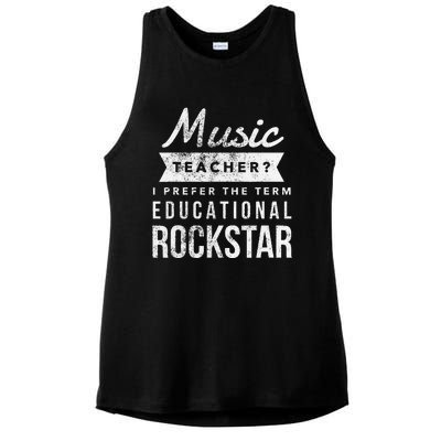 Music Teacher Appreciation Gifts Ladies PosiCharge Tri-Blend Wicking Tank