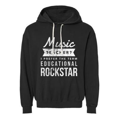 Music Teacher Appreciation Gifts Garment-Dyed Fleece Hoodie