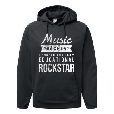 Music Teacher Appreciation Gifts Performance Fleece Hoodie