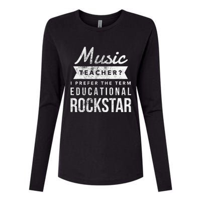 Music Teacher Appreciation Gifts Womens Cotton Relaxed Long Sleeve T-Shirt