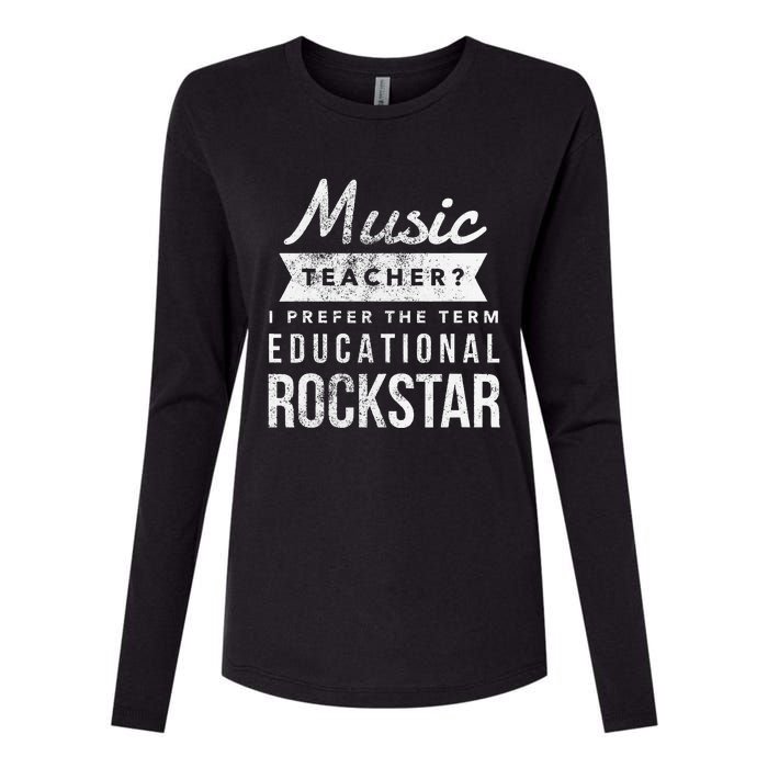 Music Teacher Appreciation Gifts Womens Cotton Relaxed Long Sleeve T-Shirt