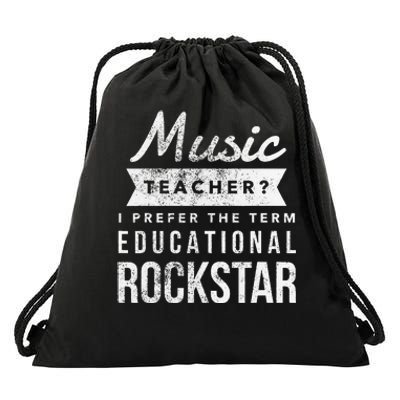 Music Teacher Appreciation Gifts Drawstring Bag