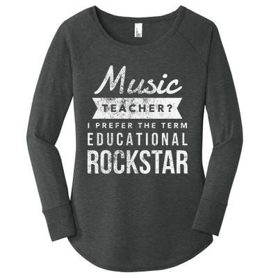 Music Teacher Appreciation Gifts Women's Perfect Tri Tunic Long Sleeve Shirt