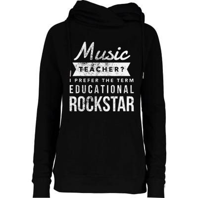 Music Teacher Appreciation Gifts Womens Funnel Neck Pullover Hood