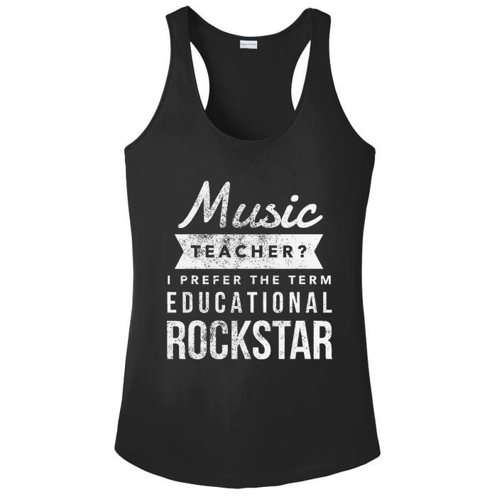 Music Teacher Appreciation Gifts Ladies PosiCharge Competitor Racerback Tank