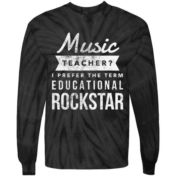 Music Teacher Appreciation Gifts Tie-Dye Long Sleeve Shirt