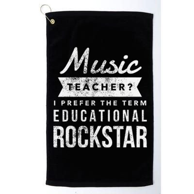 Music Teacher Appreciation Gifts Platinum Collection Golf Towel