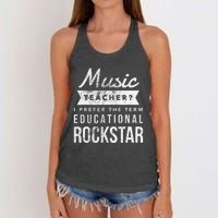 Music Teacher Appreciation Gifts Women's Knotted Racerback Tank