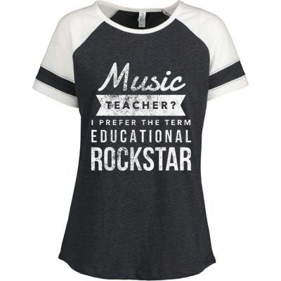 Music Teacher Appreciation Gifts Enza Ladies Jersey Colorblock Tee