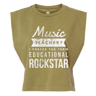 Music Teacher Appreciation Gifts Garment-Dyed Women's Muscle Tee