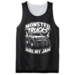 Monster Truck Are My Jam For Monster Truck Lovers Mesh Reversible Basketball Jersey Tank