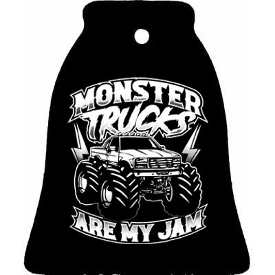 Monster Truck Are My Jam For Monster Truck Lovers Ceramic Bell Ornament