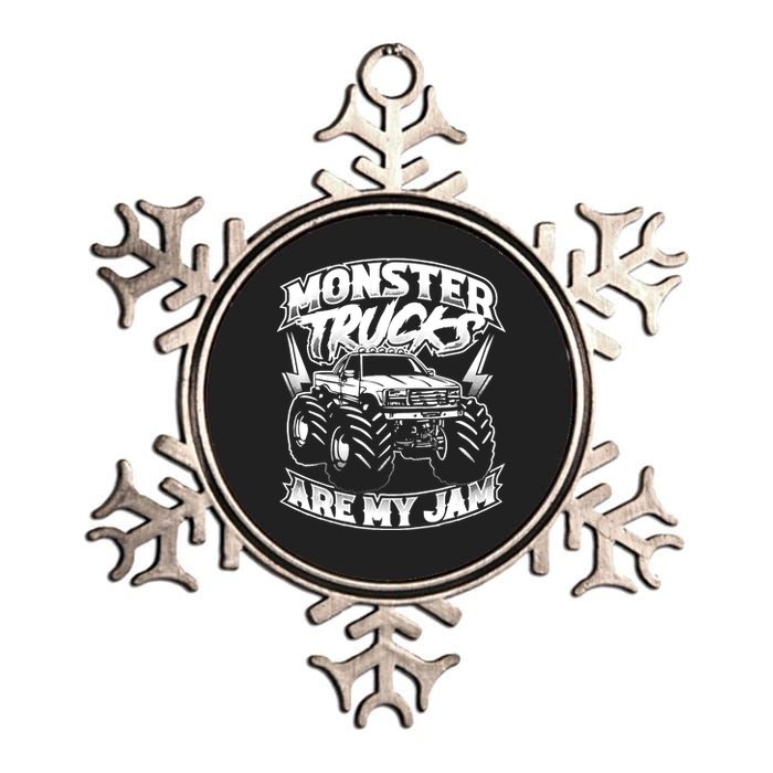 Monster Truck Are My Jam For Monster Truck Lovers Metallic Star Ornament