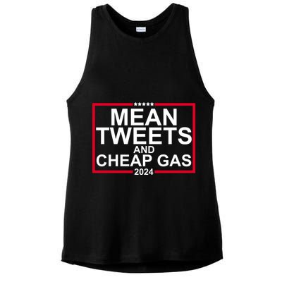 Mean Tweets And Cheap Gas 2024 Ladies PosiCharge Tri-Blend Wicking Tank