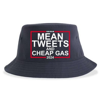 Mean Tweets And Cheap Gas 2024 Sustainable Bucket Hat